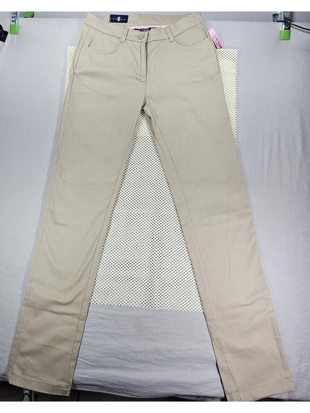 Izod Approved Schoolwear Juniors  Khaki Pants. Size 7. Back to School